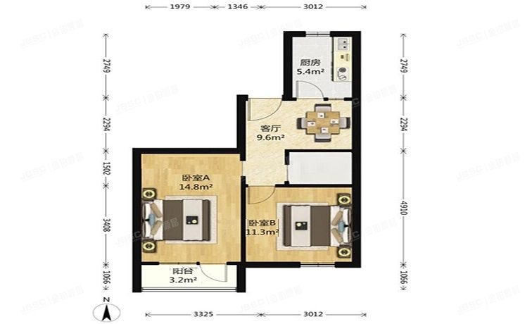 丰台区 洋桥北里18号楼1-1207号