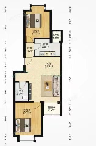 朝阳区 紫南家园205号楼1层4单元101