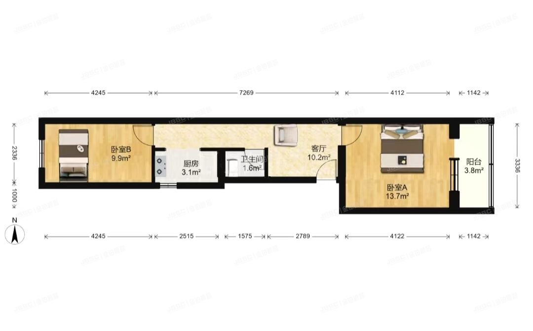 朝阳区 关东店7号楼4层2-402