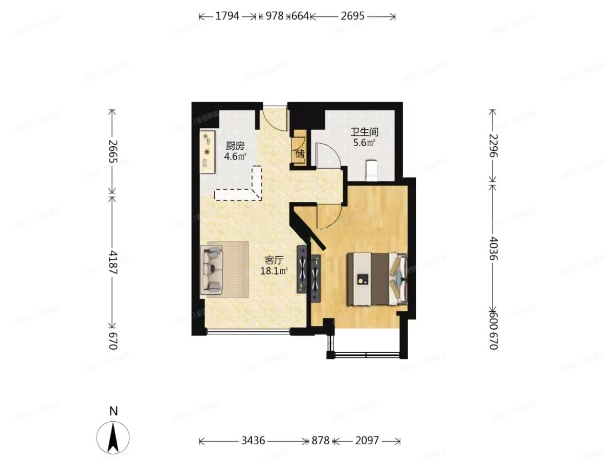 东城区 海晟名苑25号楼5层1单元602