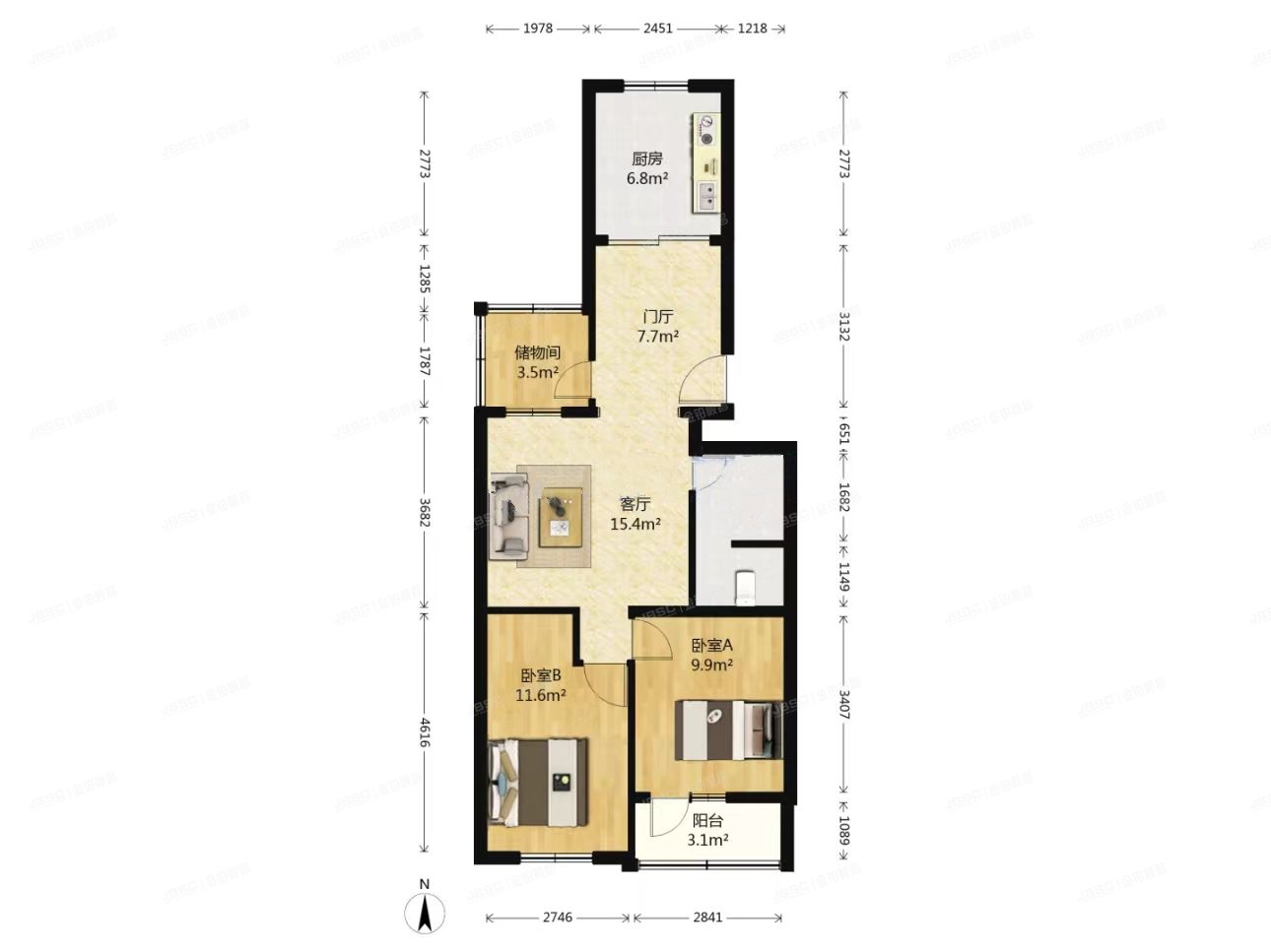 朝阳区 华威北里30号楼7层5单元702