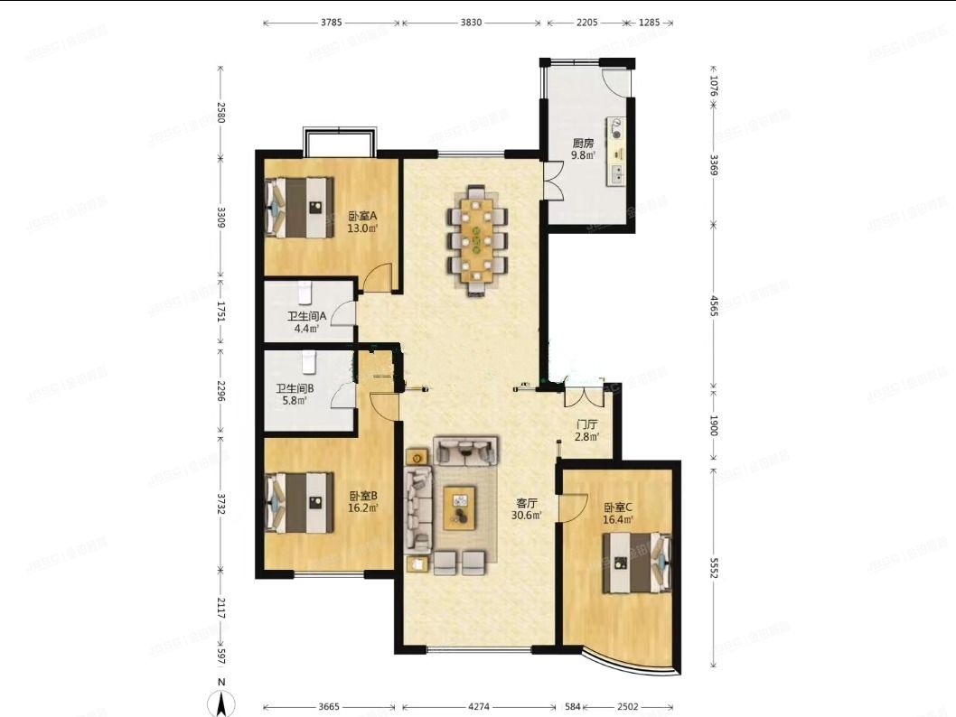 朝阳区望京25-26#地块东湖湾名苑501#住宅楼23层2单元2701号（东湖湾）