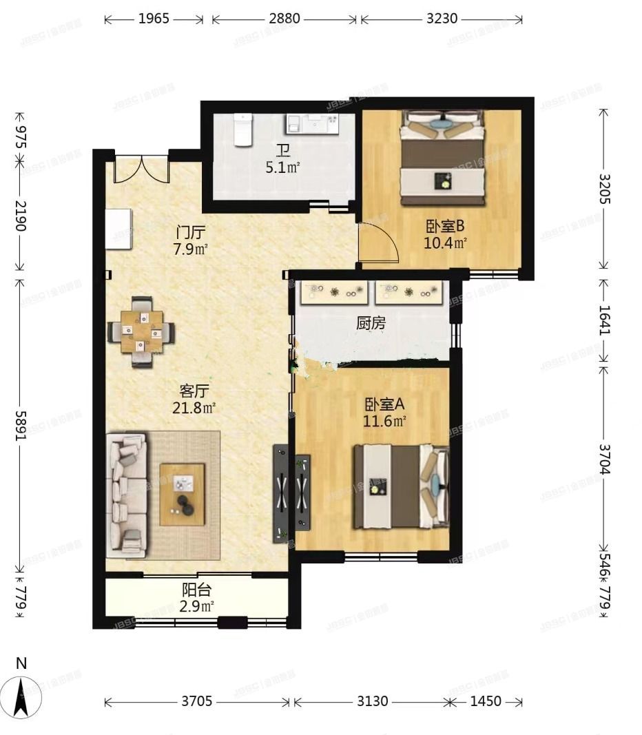 丰台区紫芳园四区1号楼15层1单元1803（首开璞瑅）