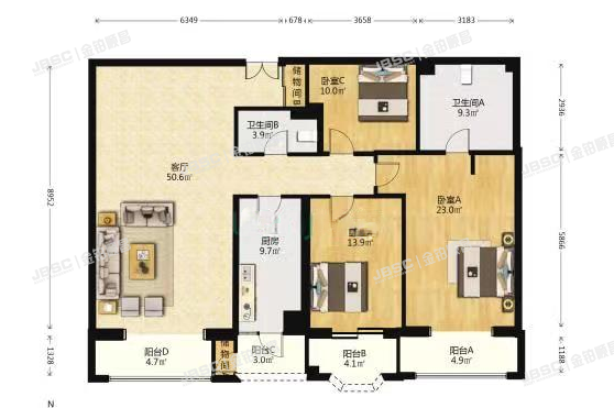 朝阳区光华路甲9号2号楼1层01E（世贸国际公寓）-住宅