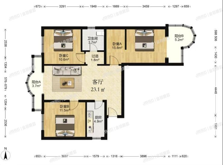 西城区清芷园10号楼14层B座1406号