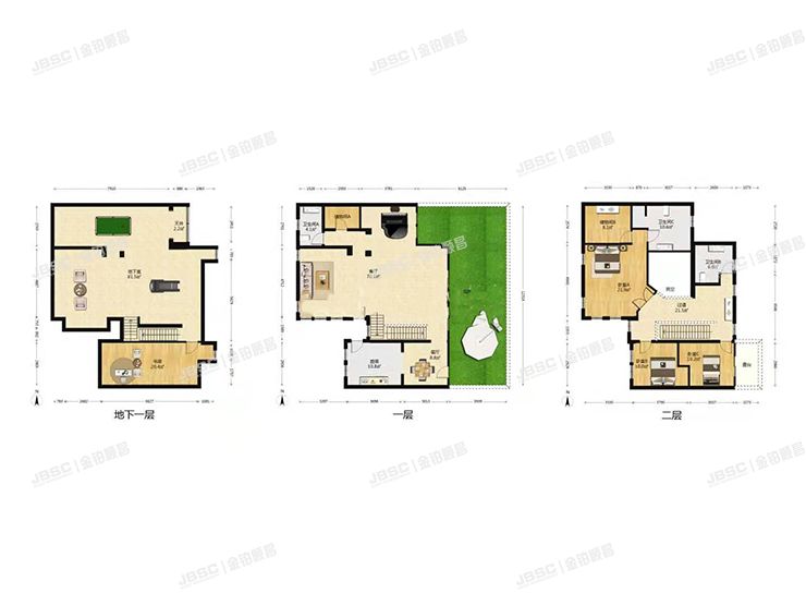 大兴区经济技术开发区天宝园二里二区32号楼-1至2层1门（浉城百丽）-联排别墅