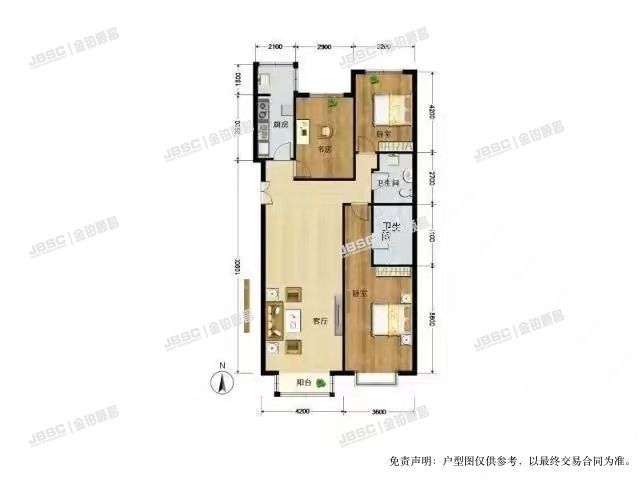 海淀区 蓝靛厂时雨园2号楼6层1单元7B室