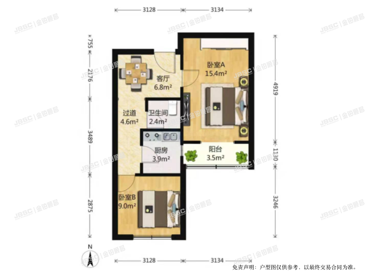 丰台区 定安东里10号楼1104室