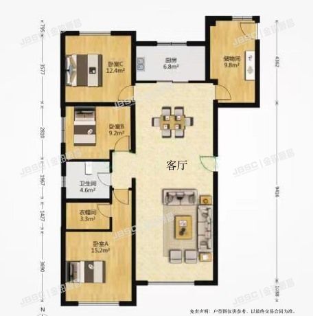 朝阳区 望京东园七区5号楼1单元201室（保利中央公园赏林苑）