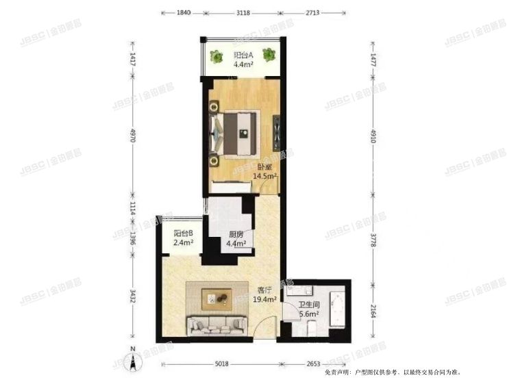 朝阳区 灵通观5号院内2号楼21层25M室（万豪国际公寓）