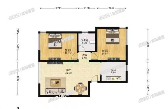 朝阳区 曙光西里甲5号院6号楼10层1101室（凤凰城二期）