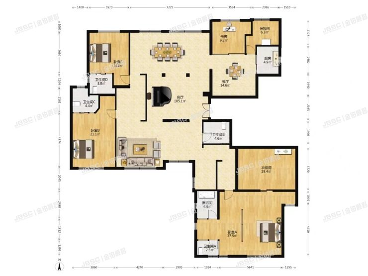 朝阳区 百子湾路32号院南6号楼27层A座3102室（苹果社区）