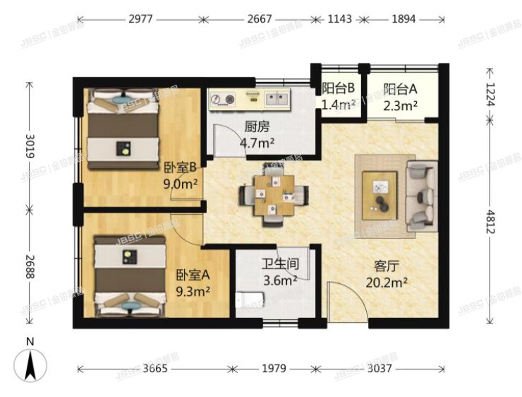 大兴区 郁花园二里3号楼206室