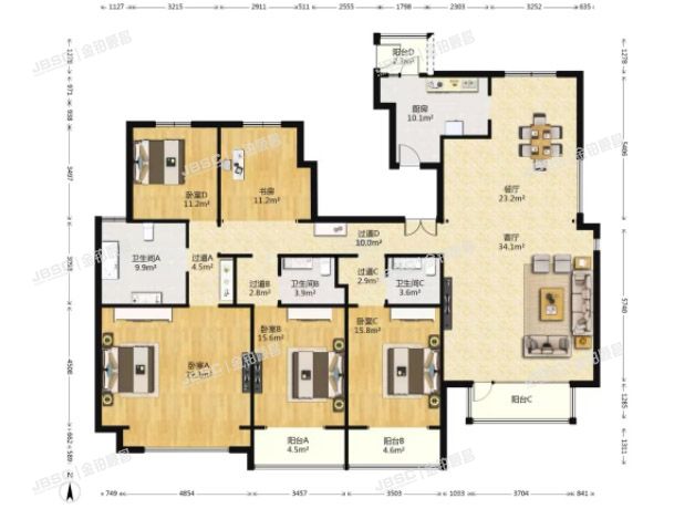 通州区 榆景苑二区9号楼4层2单元501室（8哩岛）