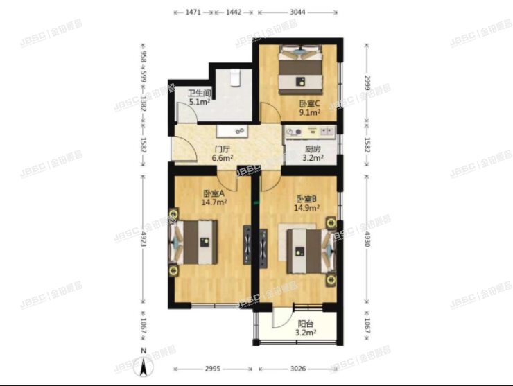 丰台区 横一条5号楼501室