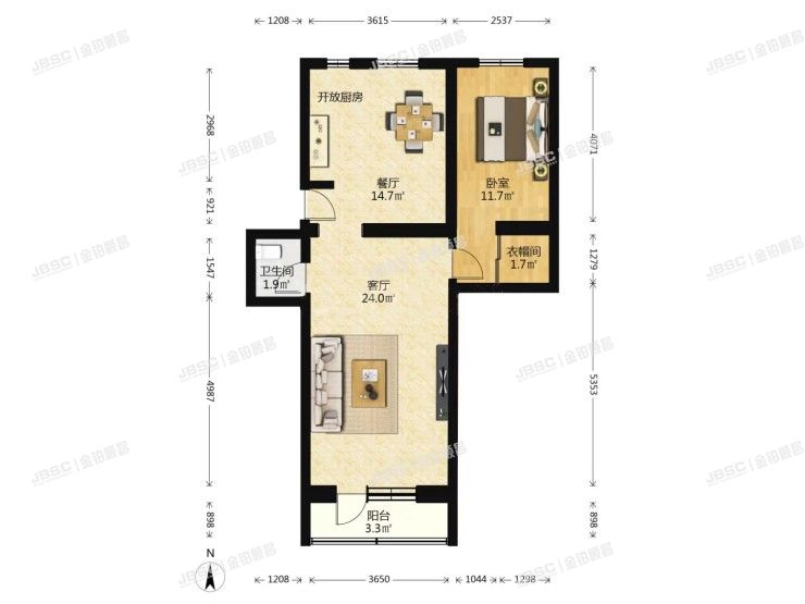 丰台区 洋桥北里4号楼502室