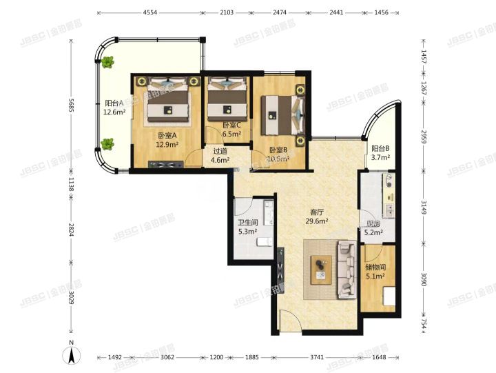 丰台区 东木樨园9号楼2单元2705室（双城公寓）