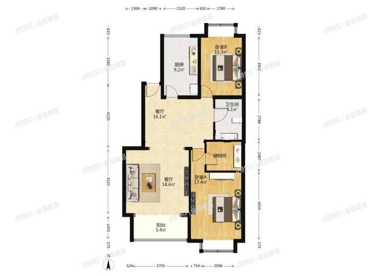 大兴区 天华北街7号院8号楼1单元602室（一品亦庄）