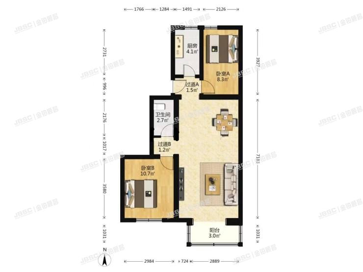 大兴区 清源西里16号楼3 层 2-301室