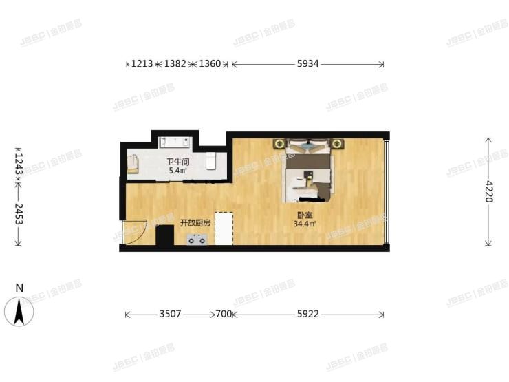 丰台区 丽泽路16号院5号楼25层2526室 （首创天阅公馆）