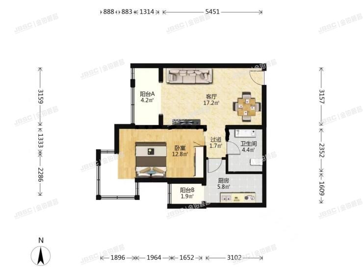 大兴区 西红门北一街1号院6号楼18层1单元1805室（鸿坤理想城礼域府）