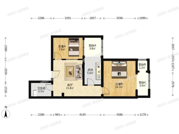大兴区 清泰路1号院7号楼9层902室（首座御园）