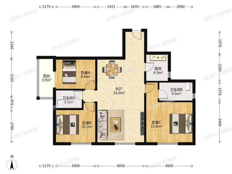 丰台区 晓月八里2号楼18层6单元1802室（沸城）