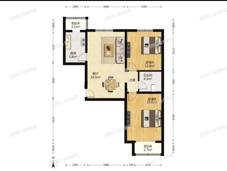 顺义区 泰和宜园29号楼1单元503室