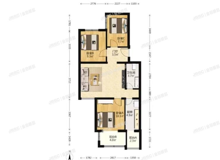 丰台区 草桥欣园四区7号楼1层3单元101室