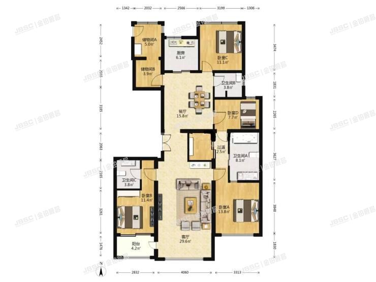 丰台区 青塔南街2号院6号楼11幢一单元1101室(保利和光逸境)