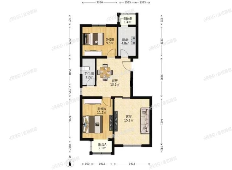 大兴区 佟家场巷2号院5号楼12层6单元1202室（佟馨家园）