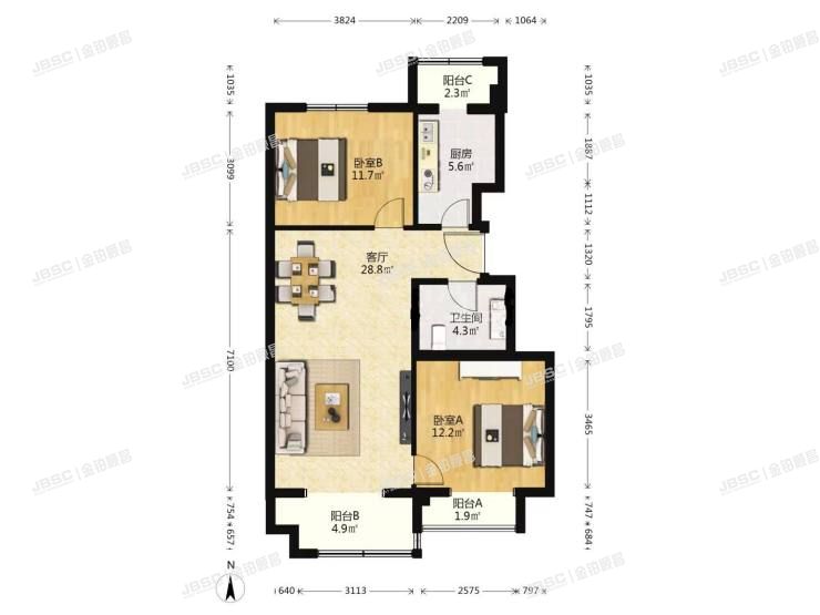 大兴区 广和大街7号院24号楼4层2单元402室（首座御园）