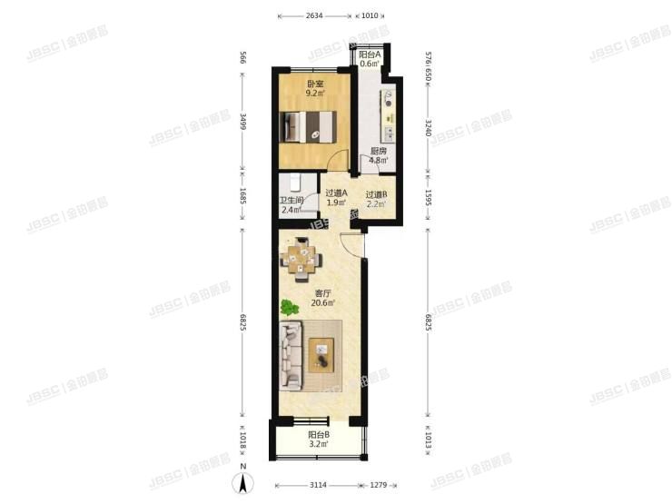 丰台区 大成里蔚园8号楼2层1单元202号(蔚园)