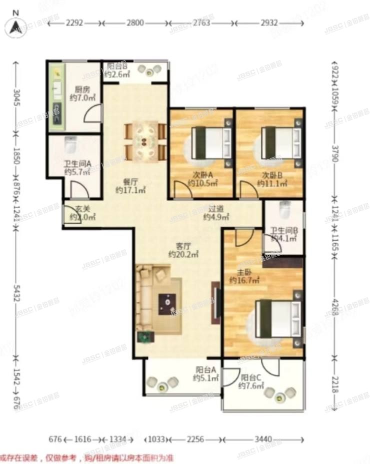 顺义区 东方太阳城135号楼1层1单元101室