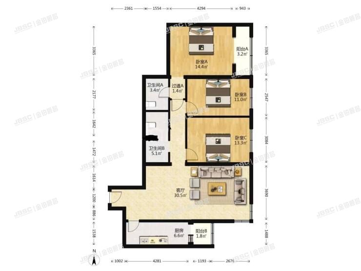 丰台区 望园东里20号楼6层602室