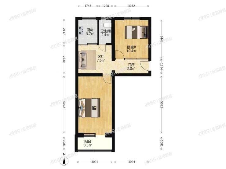 石景山区 北重西厂区宿舍6号楼2单元