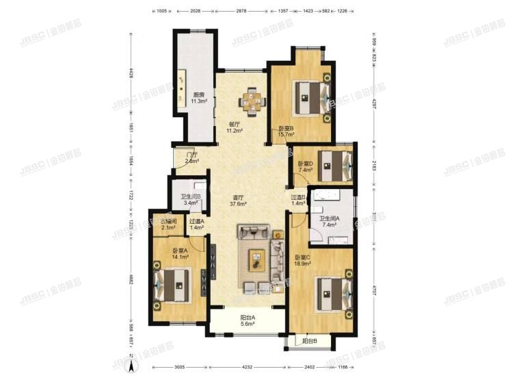 丰台区 马官营南路6号院2号楼2层1单元202室（中景未山赋）