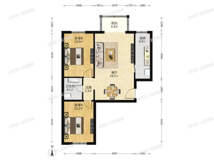 大兴区 丽园路30号院14号楼1层2单元104室（首开康乃馨城）