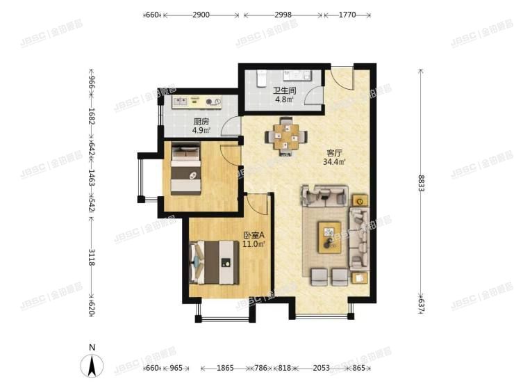 丰台区 万芳园二区10号楼3层307室（万年花城）