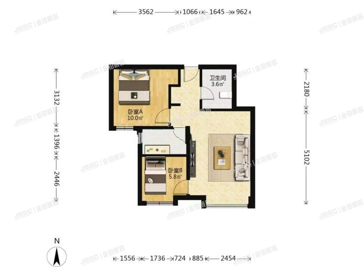 丰台区 槐房西路318号院3号楼12层2单元1202室（南庭新苑南区）