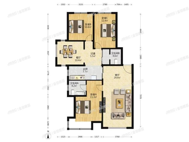大兴区 枣园东巷1号院7号楼4层2单元404室（红木林北区）