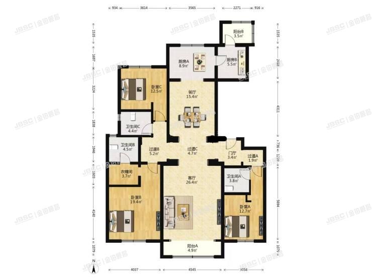 丰台区 丰葆路98号院三区39号楼5层1单元502室（中海九号公馆）