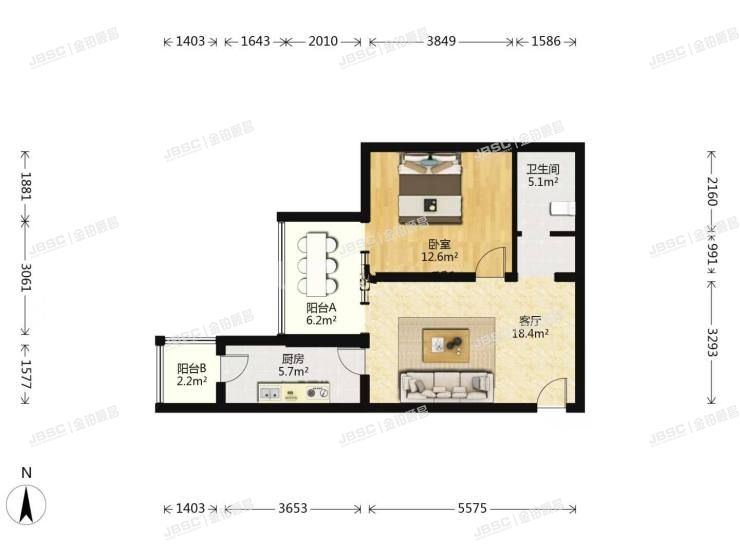 丰台区 莲怡园北路2号院2号楼22层2507室（永翌公馆）