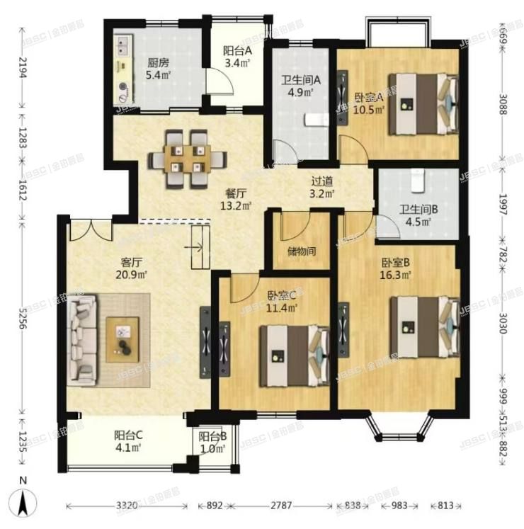 大兴区 吉丽路6号院9号楼4层2-401室（美利新世界）