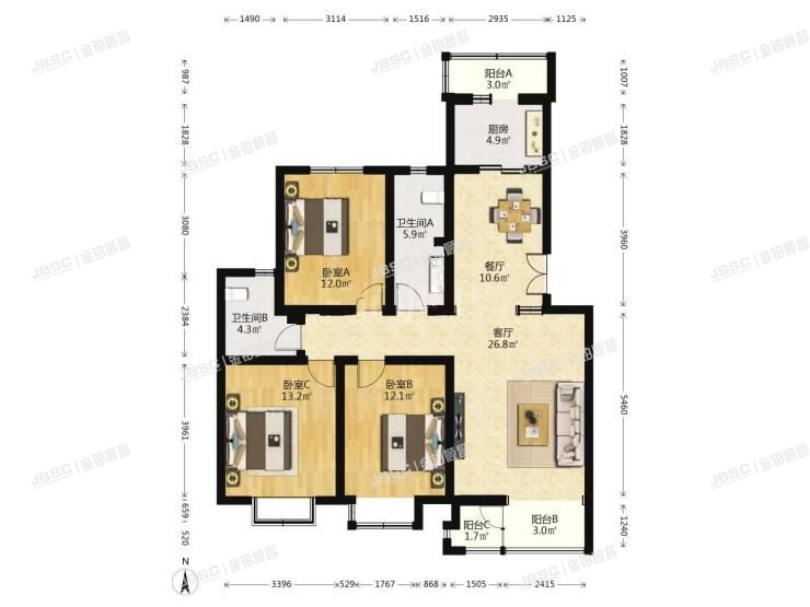 房山区 腾龙家园一区21号楼4层2单元402号