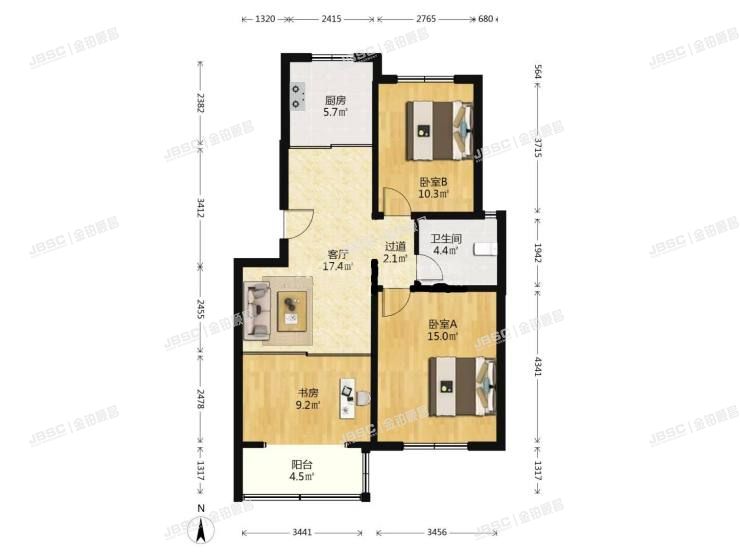 房山区 拱辰街道昊文温泉家园9号楼6层4单元601号带地下室(昊文温泉家园)