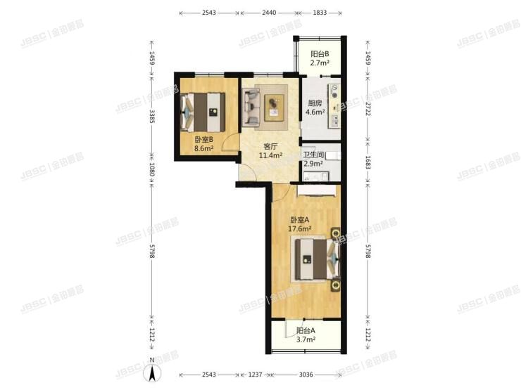 丰台区 角门西里24号楼2单元102室（晨新园）