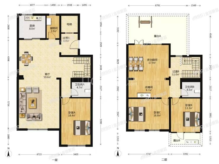 丰台区 泉湖西路1号院七区38号楼3至4层2单元302及-1层2单元B102号（燕西华府）