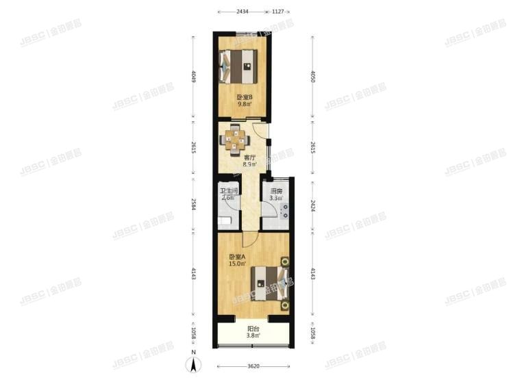 丰台区 西马场北里16号楼4层3门402室