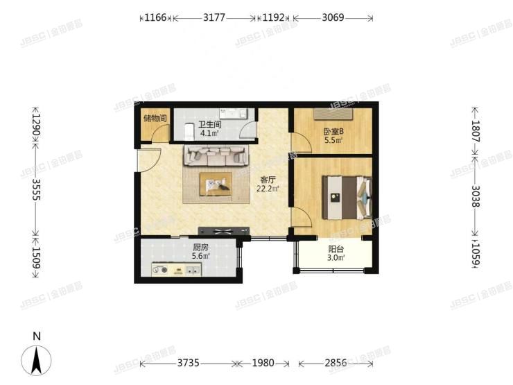 丰台区 小屯西路96号院2号楼20层2单元2004号（同馨家园）